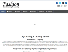 Tablet Screenshot of fashiondrycleaner.com